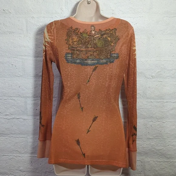 🦋 Y2K Butterfly Dropout Vintage Top 🦋 - Picture 3 of 11